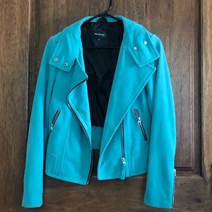 Mackage turquoise suede jacket XS